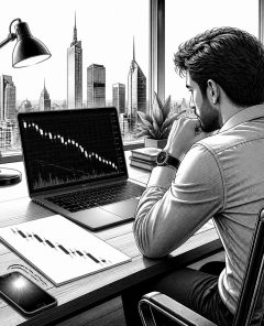 ai-autoaktien-nachgeben-handelsbildschirm
