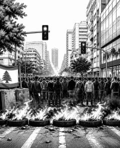 ai-beirut-protest-roadblock