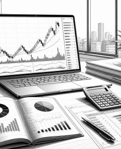 ai-celanese-valuation-candlestick-laptop