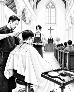 ai-charity-haircut-church