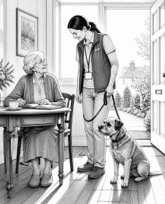 ai-elderly-visit-therapy-dog-community