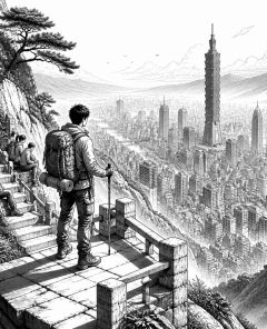 ai-elephant-mountain-taipeh-xiangshan-skyline