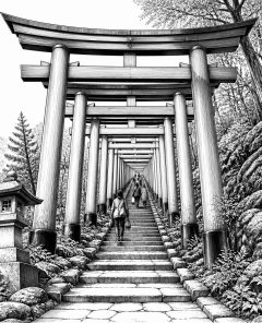 ai-fushimi-inari-taisha-torii-pathway-kyoto