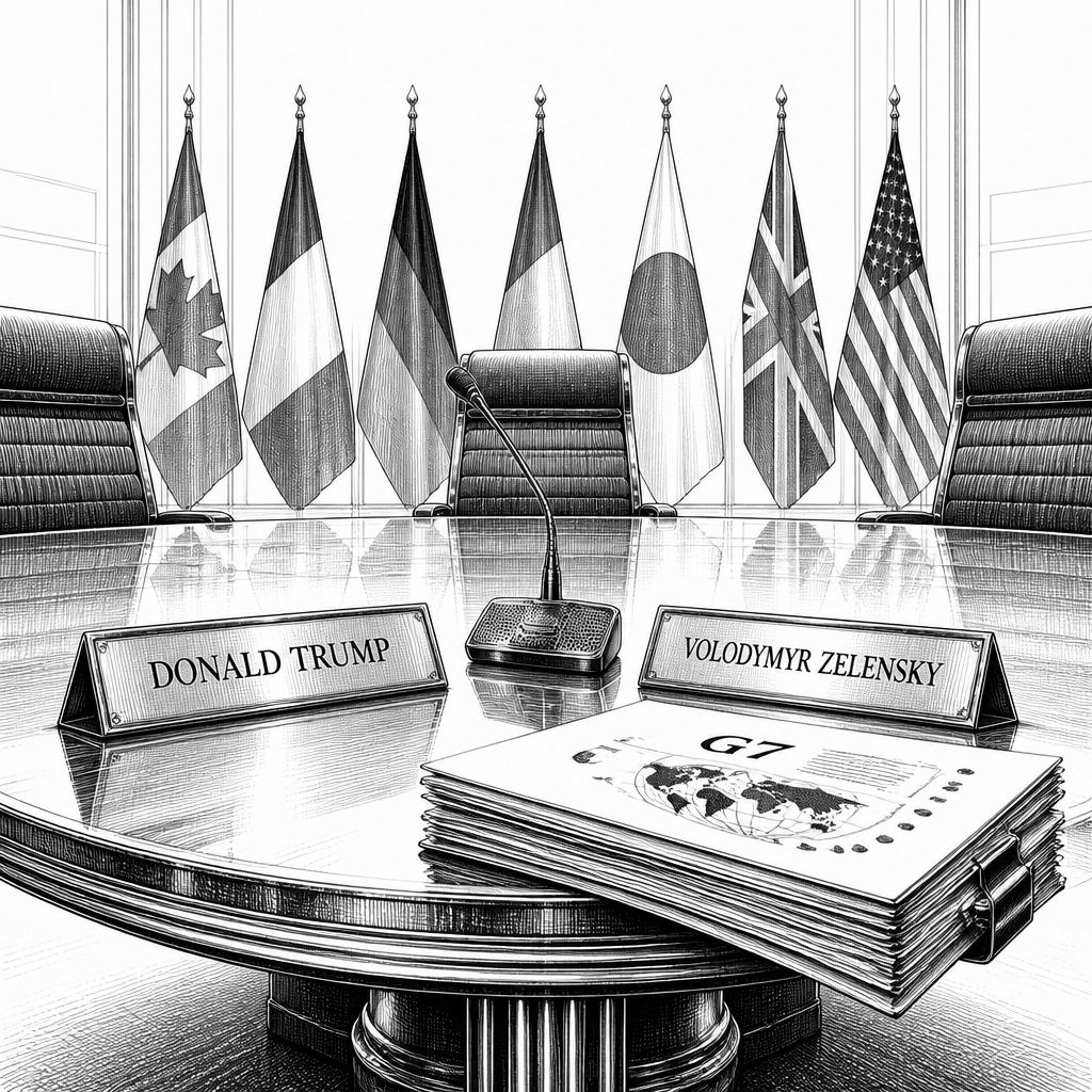 G7-Gipfel in Évian: Trump und Selenskyj setzen auf Diplomatie zur Ukraine-Klärung G7-Gipfel in Évian: Trump und Selenskyj setzen auf Diplomatie zur Ukraine-Klärung