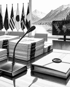 ai-g7-sanctions-evian-microphone