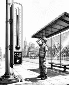 ai-heatwave-sick-leave-thermometer-workplace