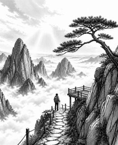 ai-huangshan-gelber-berg-nebelmeer