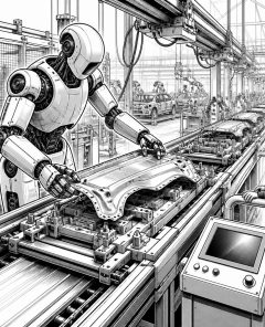 ai-humanoid-robot-factory-line