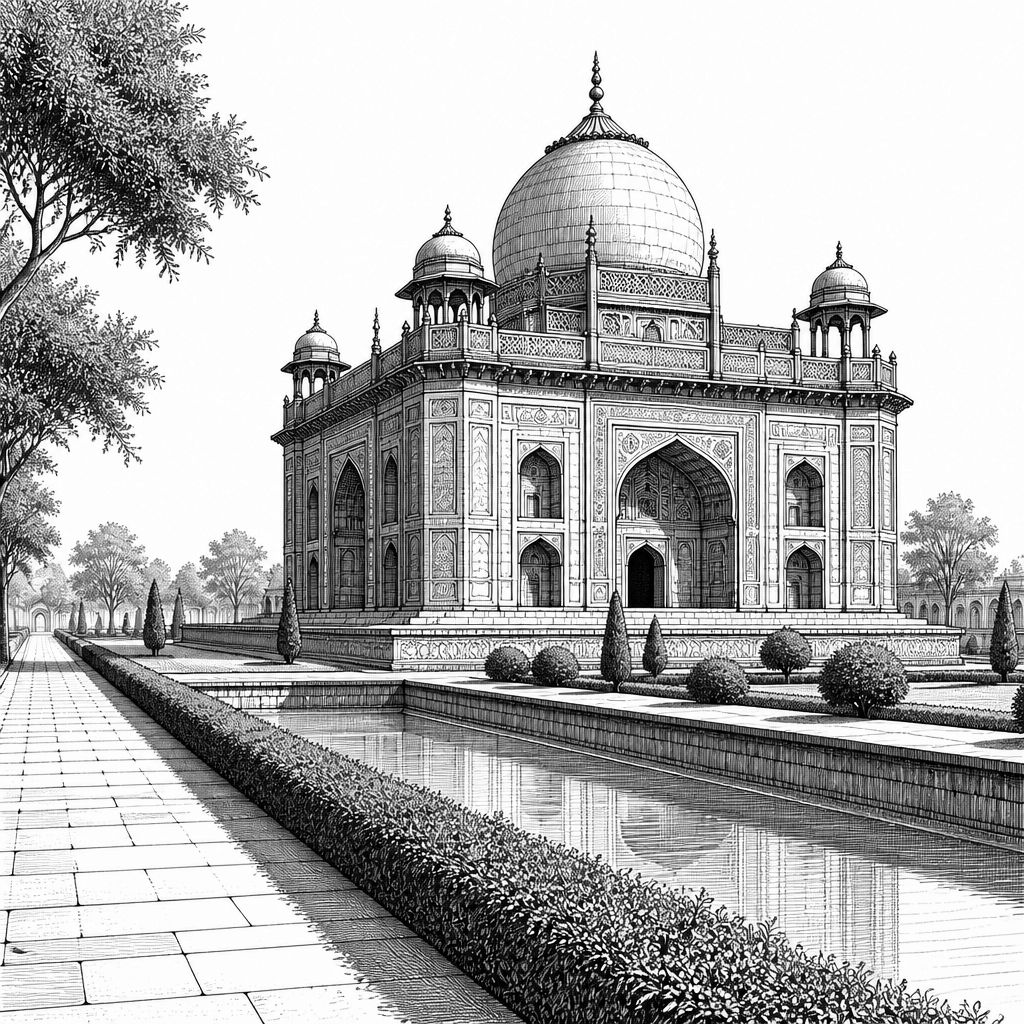Humayun-Mausoleum in Delhi: Mogularchitektur, die bis zum Taj Mahal führt Humayun-Mausoleum in Delhi: Mogularchitektur, die bis zum Taj Mahal führt
