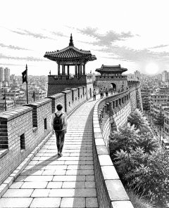 ai-hwaseong-fortress-suwon-sunset