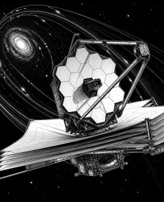 ai-jwst-schwarzes-loch-gravitationslinse-masse