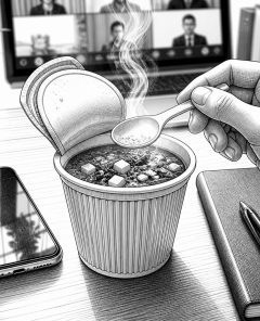 ai-knorr-cup-a-soup-office-desk