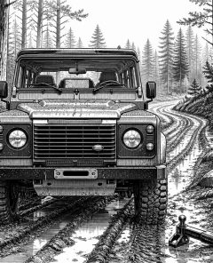 ai-land-rover-defender-offroad-mud-trail