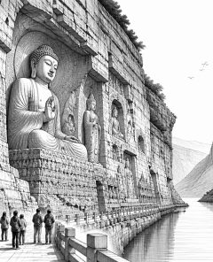 ai-longmen-grotten-luoyang-unesco-steinbibliothek