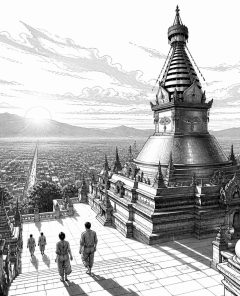 ai-mandalay-hill-sunset-stupa-view