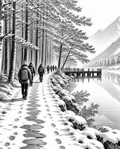 ai-nami-island-winter-path