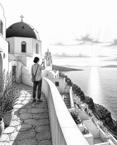 ai-oia-santorin-sunset-crowd-planung