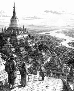 ai-phou-si-luang-prabang-stupa-sunrise