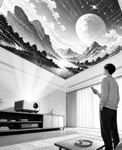 ai-portable-projector-ceiling-screen
