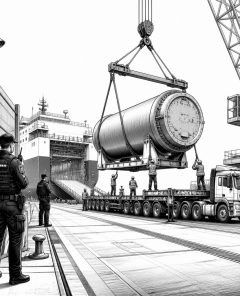 ai-radioactive-waste-castor-port-loading