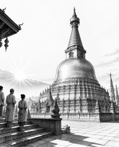 ai-shwezigon-pagode-bagan-sunrise