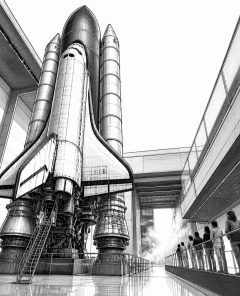 ai-space-shuttle-endeavour-launch-exhibit