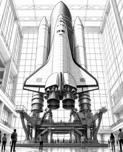 ai-space-shuttle-endeavour-museum-exhibit