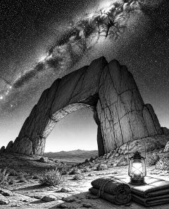 ai-spitzkoppe-namibia-sternenhimmel-felsbogen