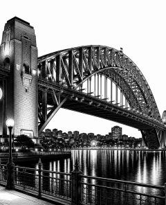 ai-sydney-harbour-bridge-night