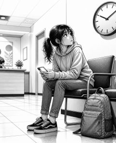 ai-teen-girl-clinic-waiting