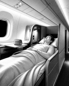 ai-united-polaris-business-lie-flat-night-flight