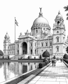 ai-victoria-memorial-kolkata-dusk