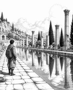 ai-villa-adriana-tivoli-hadrian-wasser-und-ruinen