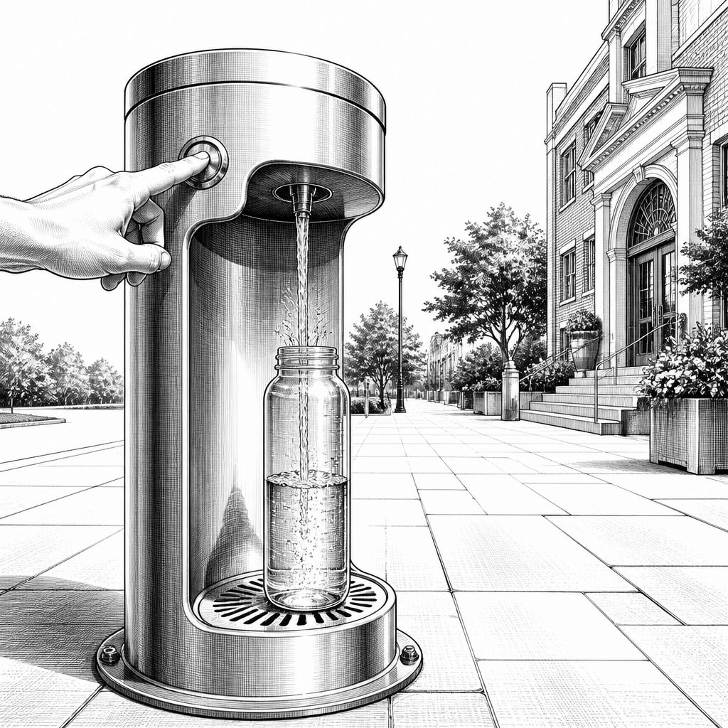 Trinkwasserbrunnen in Werther: Kostenlos auffüllen bei Hitze und für die Innenstadt Trinkwasserbrunnen in Werther: Kostenlos auffüllen bei Hitze und für die Innenstadt