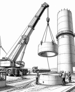 ai-windpark-schwerkran-kranbau-turmsegmente