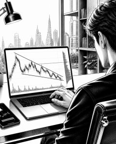 ai-xrp-falling-wedge-cup-handle