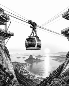 ai-zuckerhut-rio-cable-car-gondola-sunset