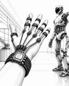 mit-ultraschallarmband-22-freiheitsgrade-humanoide-roboter