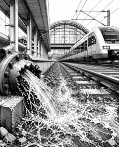 wasserrohrbruch-regionalbahnhof-flughafen-frankfurt-einsaetze