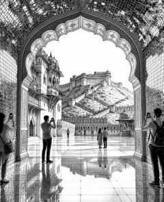 ai-amber-fort-jaipur-mirror-palace