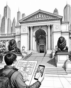 ai-art-institute-chicago-entrance-lions
