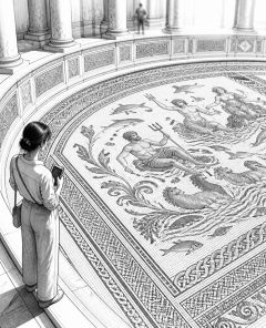 ai-bardo-museum-tunis-mosaic-palace-visitor