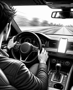 ai-distracted-driving-smartphone
