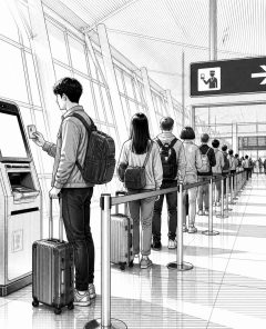 ai-ees-flughafen-wartezeit-queue-passport-kiosk