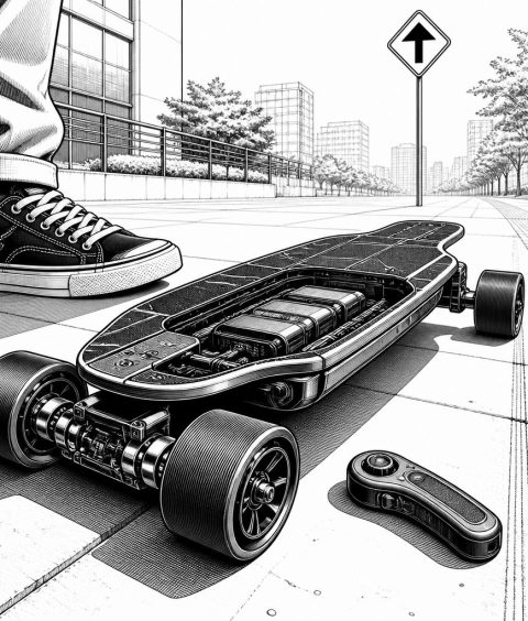 ai-evolvent-350w-e-skateboard-einstieg