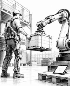 ai-exoskeleton-warehouse-robot-arm