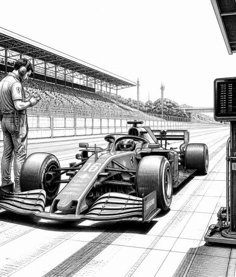 ai-ferrari-leclerc-budapest-training