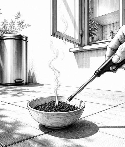 ai-fly-deterrent-coffee-smolder-test