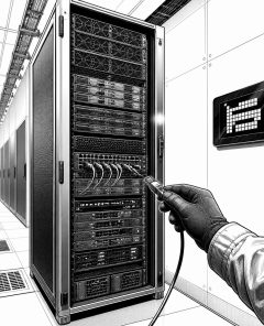 ai-fortinet-fortigate-firewall-server-rack