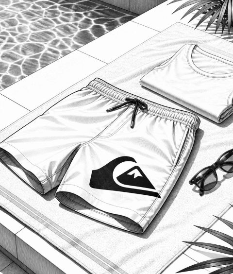 ai-guess-badeshorts-logo-pool